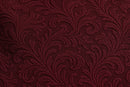 Jogo de Cama Queen Jacquard Bordô - 4 Peças Sofisticado